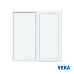 Пластиковое окно ПВХ VEKA двухстворчатое 1160x1200мм (ВхШ) Двухкамерное