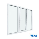 Пластиковое окно ПВХ VEKA Трёхстворчатое 1300x1600мм(ВхШ) Двухкамерное